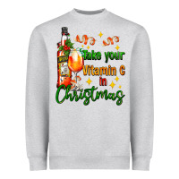 Heather Grey take your vitamin c in christmas Heavyweight Sweatshirt - AdoDesignShop