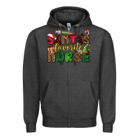Charcoal Heather santas favorite nurse Zipper Hoodie - AdoDesignShop