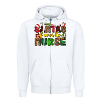 White santas favorite nurse Zipper Hoodie - AdoDesignShop