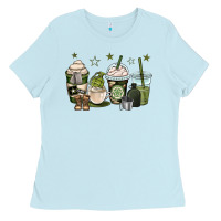 Baby Blue us army coffee cups Ladies Tee - OliviaCreatesArt