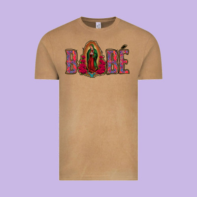 Bebe Our Lady Of Guadalupe Vintage Tee Designed By Jasminsmagicworld
