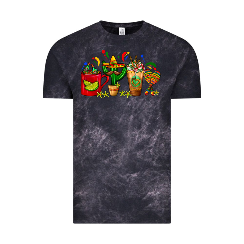 Mexico Coffee Cups With Cactus Sombrero And Maraca Vintage Tee by FaDigitalArtStudio | Teevron