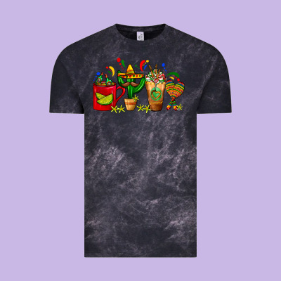 Mexico Coffee Cups With Cactus Sombrero And Maraca Vintage Tee Designed By Fadigitalartstudio
