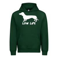 Forest Green Doxie Low Life Urban Hoodie - artisFamous