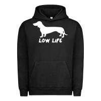 Pigment Black Doxie Low Life Urban Hoodie - artisFamous
