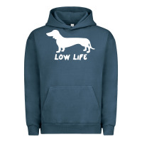 Pigment Midnight Navy Doxie Low Life Urban Hoodie - artisFamous
