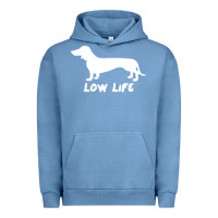 Pigment Pebble Blue Doxie Low Life Urban Hoodie - artisFamous