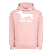 Pigment Salmon Doxie Low Life Urban Hoodie - artisFamous