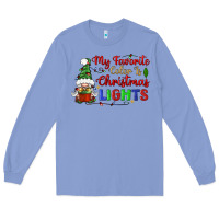 Colony Blue my favorite color is christmas lights Long Sleeve Tee - BundleAndBundleShop
