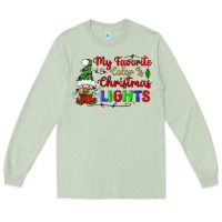 Matcha my favorite color is christmas lights Long Sleeve Tee - BundleAndBundleShop