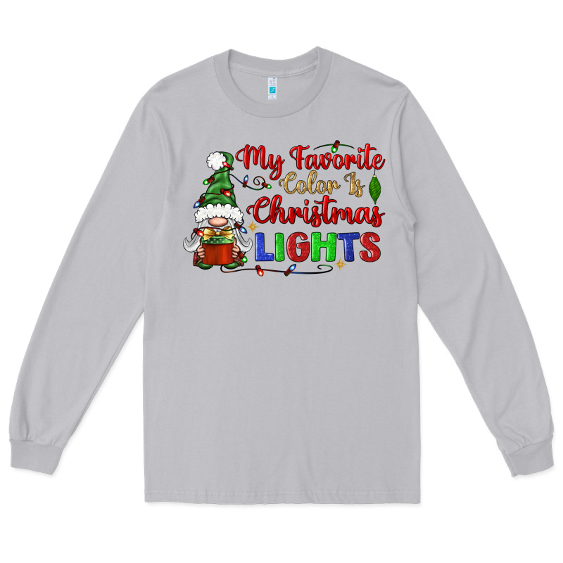 My Favorite Color Is Christmas Lights Long Sleeve Tee by BundleAndBundleShop | Teevron
