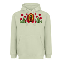 Matcha lady of Guadalupe cactus rose Heavyweight Hoodie - JahusDesignShop