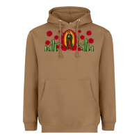 Toasted Coconut lady of Guadalupe cactus rose Heavyweight Hoodie - JahusDesignShop