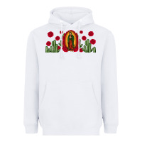 White lady of Guadalupe cactus rose Heavyweight Hoodie - JahusDesignShop