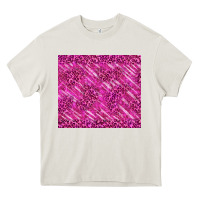 Cream pink glitter with leopard pattern Heavy Core Tee - TumblerDesignByShophia