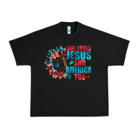 Black She love Jesus and America too Urban Heavy Tee - FaDigitalArtStudio
