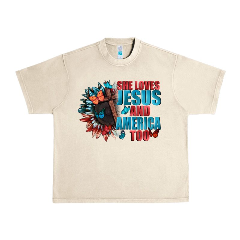 She Love Jesus And America Too Urban Heavy Tee by FaDigitalArtStudio | Teevron