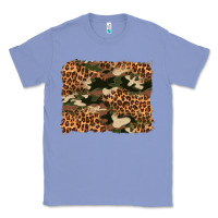 Colony Blue camouflage and leopard background Classic Tee - Artiststas