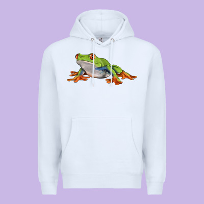 Red Eyed Tree Frog Premium Hoodie Designed By Lillyallendesigns