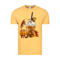 Vintage Mustard Pumpkin Spice Coffee Vintage Tee - FaDigitalArtStudio