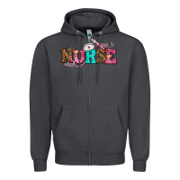 Smoke nurse with nurse element Zipper Hoodie - AdoDesignShop