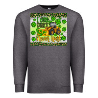 Charcoal Heather a little dirt never hurt st patrick s bulldozer Premium Sweatshirt - JahusDesignShop