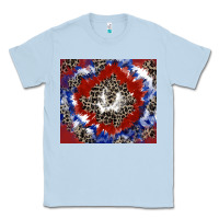 Dusty Blue patriotic tie dye Classic Tee - CowGirlArtShop
