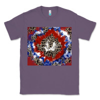 Lavender patriotic tie dye Classic Tee - CowGirlArtShop