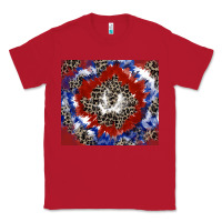 Red patriotic tie dye Classic Tee - CowGirlArtShop