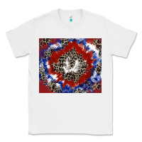 White patriotic tie dye Classic Tee - CowGirlArtShop