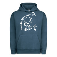 Pigment Midnight Navy carp fishing Urban Hoodie - artisFamous