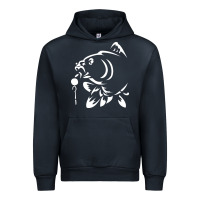 Navy carp fishing Urban Hoodie - artisFamous