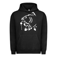 Pigment Black carp fishing Urban Hoodie - artisFamous