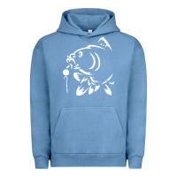Pigment Pebble Blue carp fishing Urban Hoodie - artisFamous