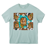 Arona lion with leopard and cowhide pattern Heavy Core Tee - TumblerDesignByShophia