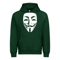 Forest Green anonymous misteryous Urban Hoodie - artisFamous