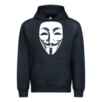 Navy anonymous misteryous Urban Hoodie - artisFamous