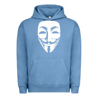 Pigment Pebble Blue anonymous misteryous Urban Hoodie - artisFamous