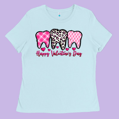 Happy Valentines Day Dentist Ladies Tee Designed By Oliviacreatesart