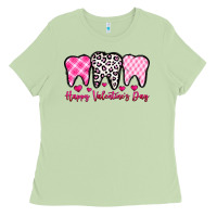 Matcha happy valentines day dentist Ladies Tee - OliviaCreatesArt