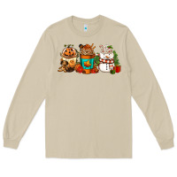 Mushroom Halloween thanksgiving christmas coffee cups Long Sleeve Tee - FaDigitalArtStudio