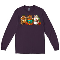 Plum Halloween thanksgiving christmas coffee cups Long Sleeve Tee - FaDigitalArtStudio