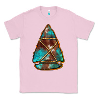 Bubblegum Pink turquoise cowhide arrowhead Classic Tee - Jasminsmagicworld