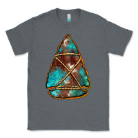 Charcoal Heather turquoise cowhide arrowhead Classic Tee - Jasminsmagicworld