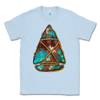 Dusty Blue turquoise cowhide arrowhead Classic Tee - Jasminsmagicworld