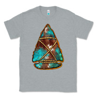 Heather Grey turquoise cowhide arrowhead Classic Tee - Jasminsmagicworld