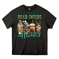 Asphalt dead inside but caffeinated skeleton coffee cups Heavy Core Tee - Jasminsmagicworld