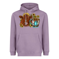 Lavender sunflower coffee cup red angus gemstone Heavyweight Hoodie - JahusDesignShop