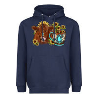 Navy sunflower coffee cup red angus gemstone Heavyweight Hoodie - JahusDesignShop