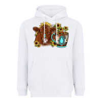 White sunflower coffee cup red angus gemstone Heavyweight Hoodie - JahusDesignShop